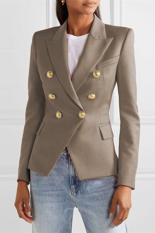 Heidi | Blazer Damen Zweireiher Goldknöpfe Tailliert