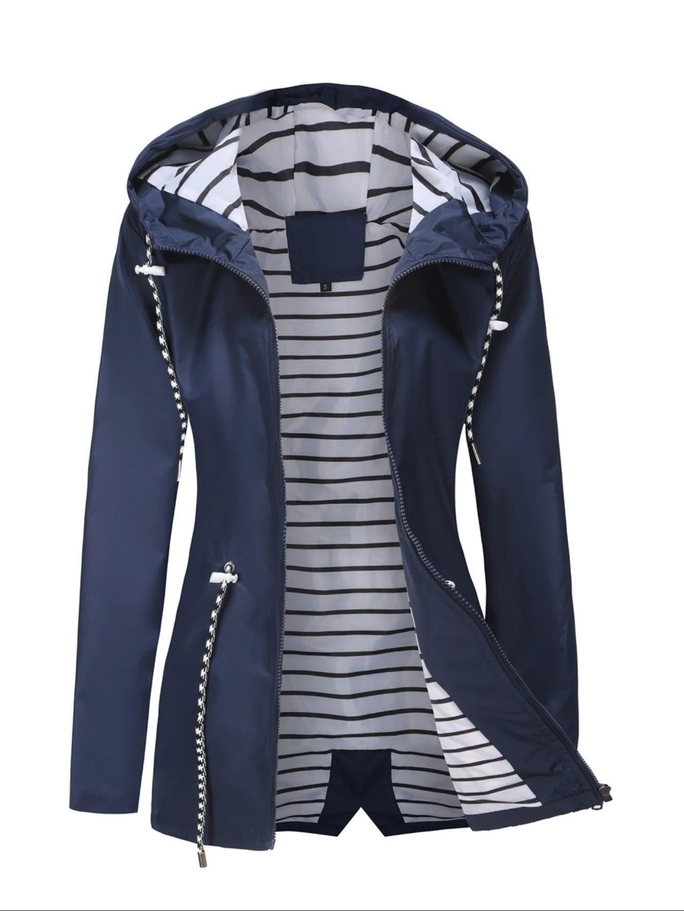 Heidi | Parka Damen mit Kapuze Wasserdicht Tailliert