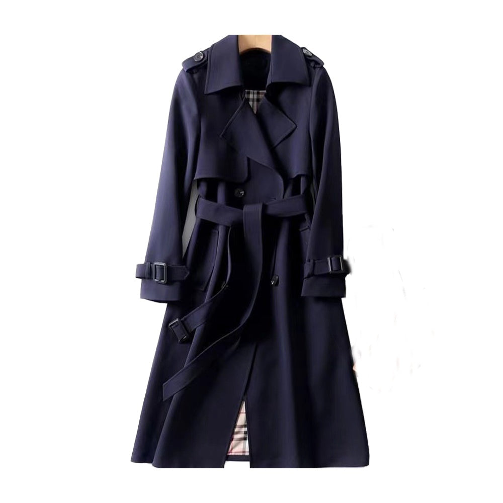 Heidi | Trenchcoat Regenmantel Damen Lang Zweireihig Gürtel