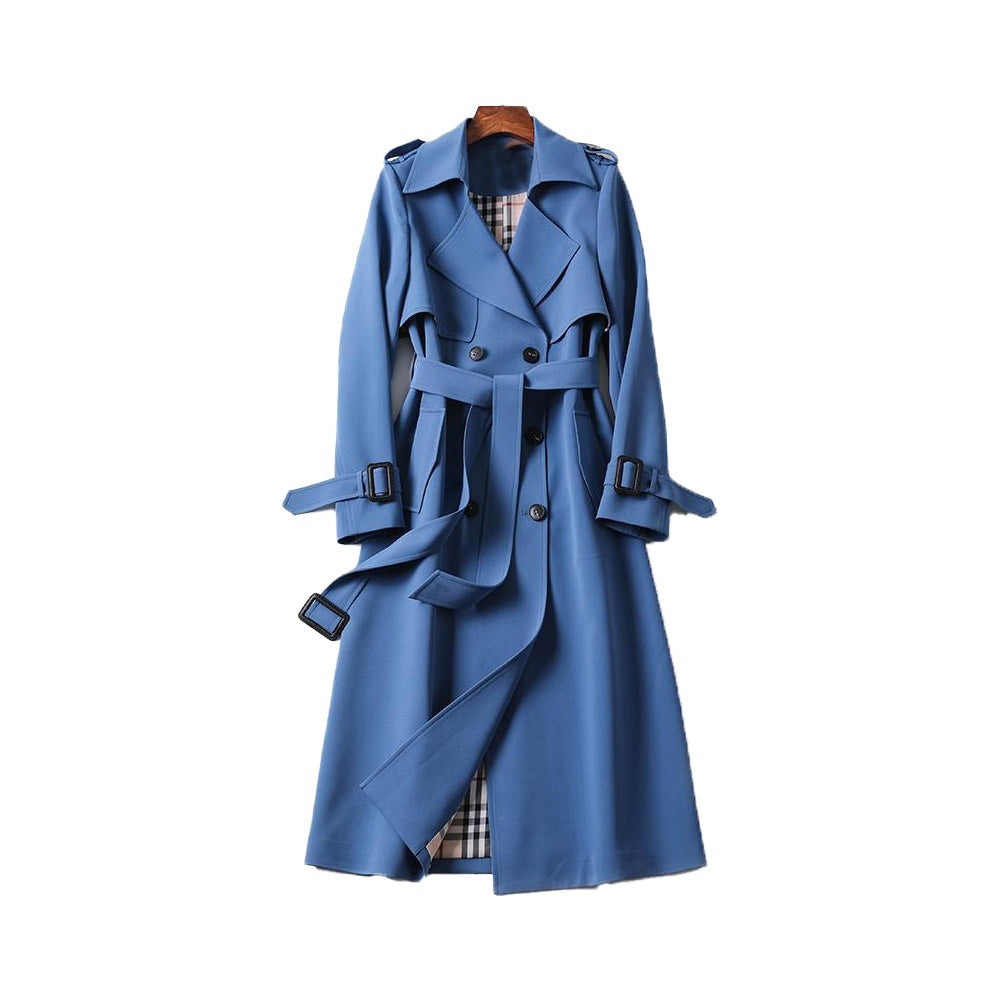 Heidi | Trenchcoat Regenmantel Damen Lang Zweireihig Gürtel