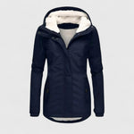 Hildegard | Jacke Damen mit Sherpa-Futter und Kapuze Gefüttert Warm