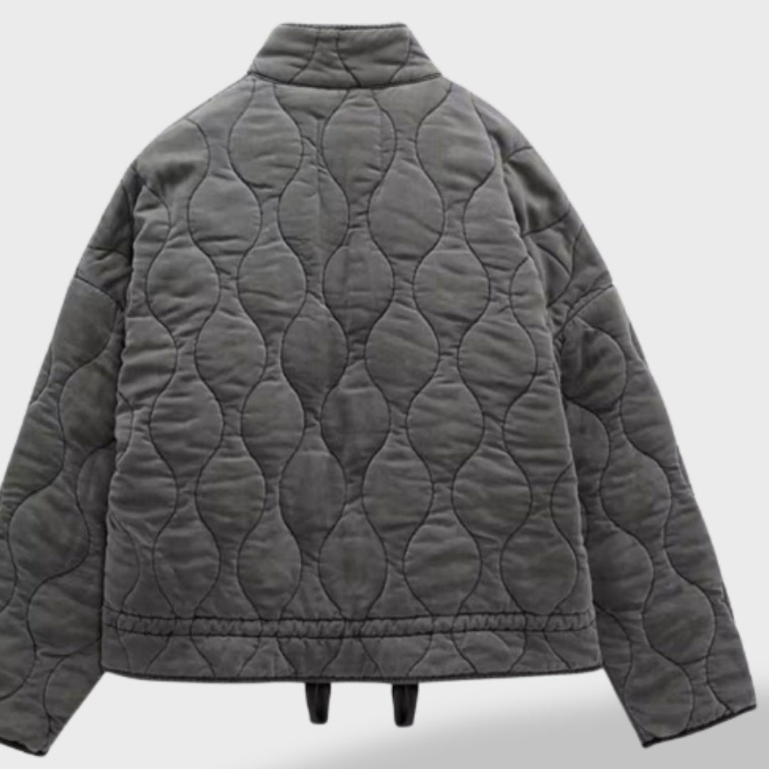 Irene | Steppjacke Damen Kurz Gesteppt ohne Kapuze
