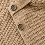 Isabelle | Grobstrick Pullover mit Schalkragen Damen Asymmetrisch