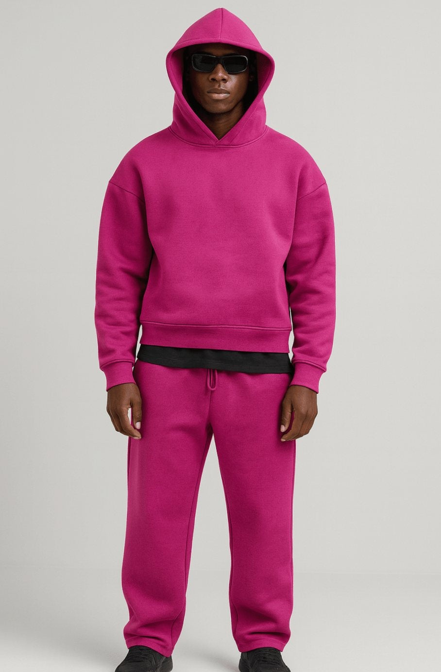 Janis | Oversized Hoodie Herren Fleece mit Jogginghose Set