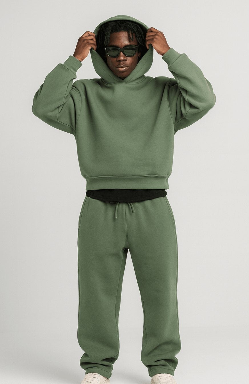 Janis | Oversized Hoodie Herren Fleece mit Jogginghose Set
