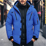 Jonas | Steppjacke mit Kapuze Herren Winterparka Stehkragen