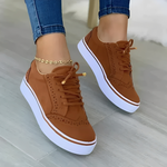 Katja | Derby Schuhe Damen Plateau Brogue-Details