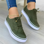 Katja | Derby Schuhe Damen Plateau Brogue-Details