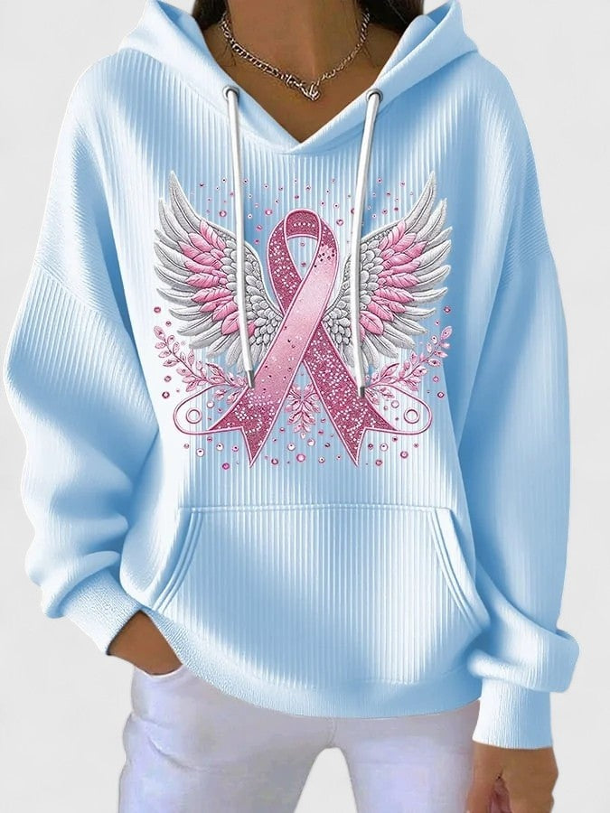 Katja | Sweatshirt Damen Kapuzenpullover mit Print Lockere Passform