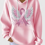 Katja | Sweatshirt Damen Kapuzenpullover mit Print Lockere Passform