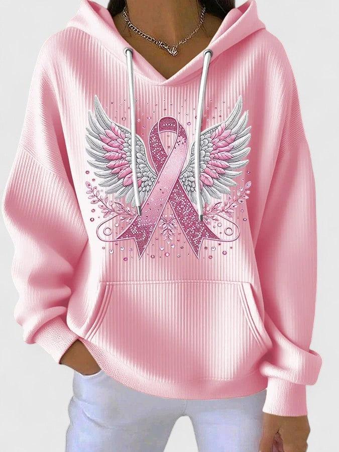 Katja | Sweatshirt Damen Kapuzenpullover mit Print Lockere Passform