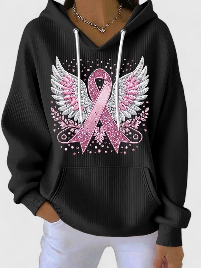 Katja | Sweatshirt Damen Kapuzenpullover mit Print Lockere Passform