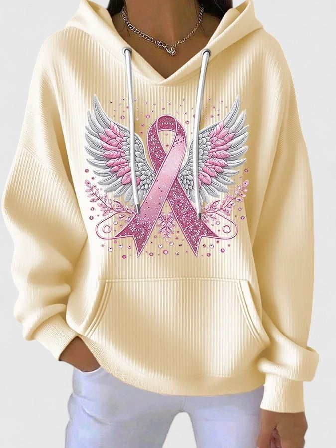 Katja | Sweatshirt Damen Kapuzenpullover mit Print Lockere Passform