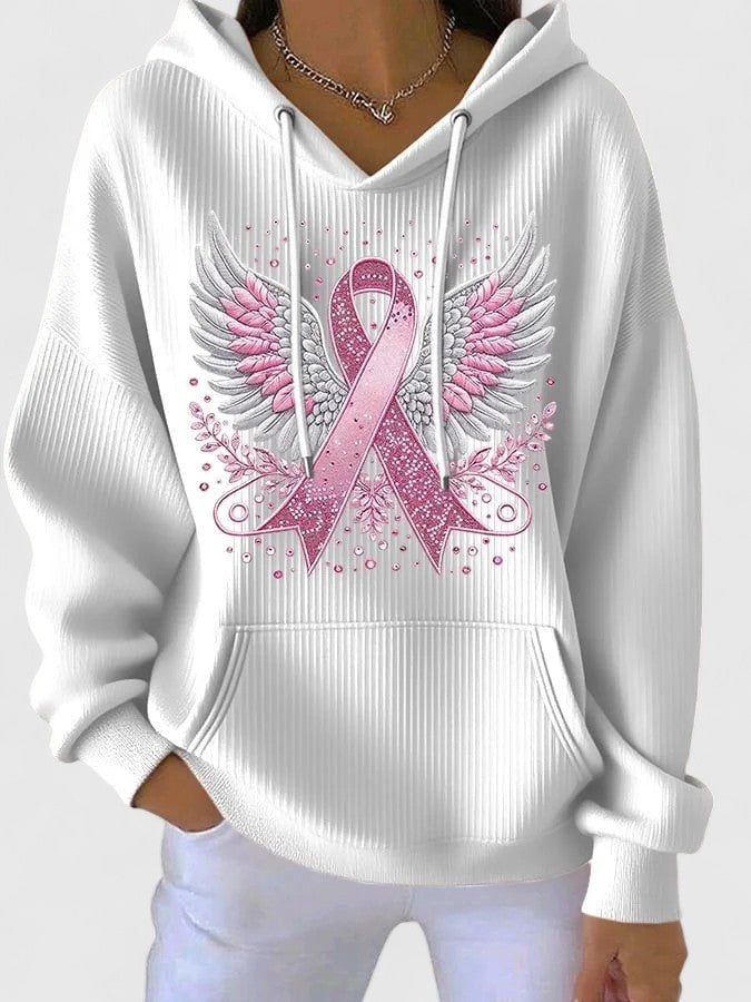 Katja | Sweatshirt Damen Kapuzenpullover mit Print Lockere Passform