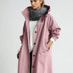 Leonie | Regenjacke Damen Lang mit Kapuze Übergroß