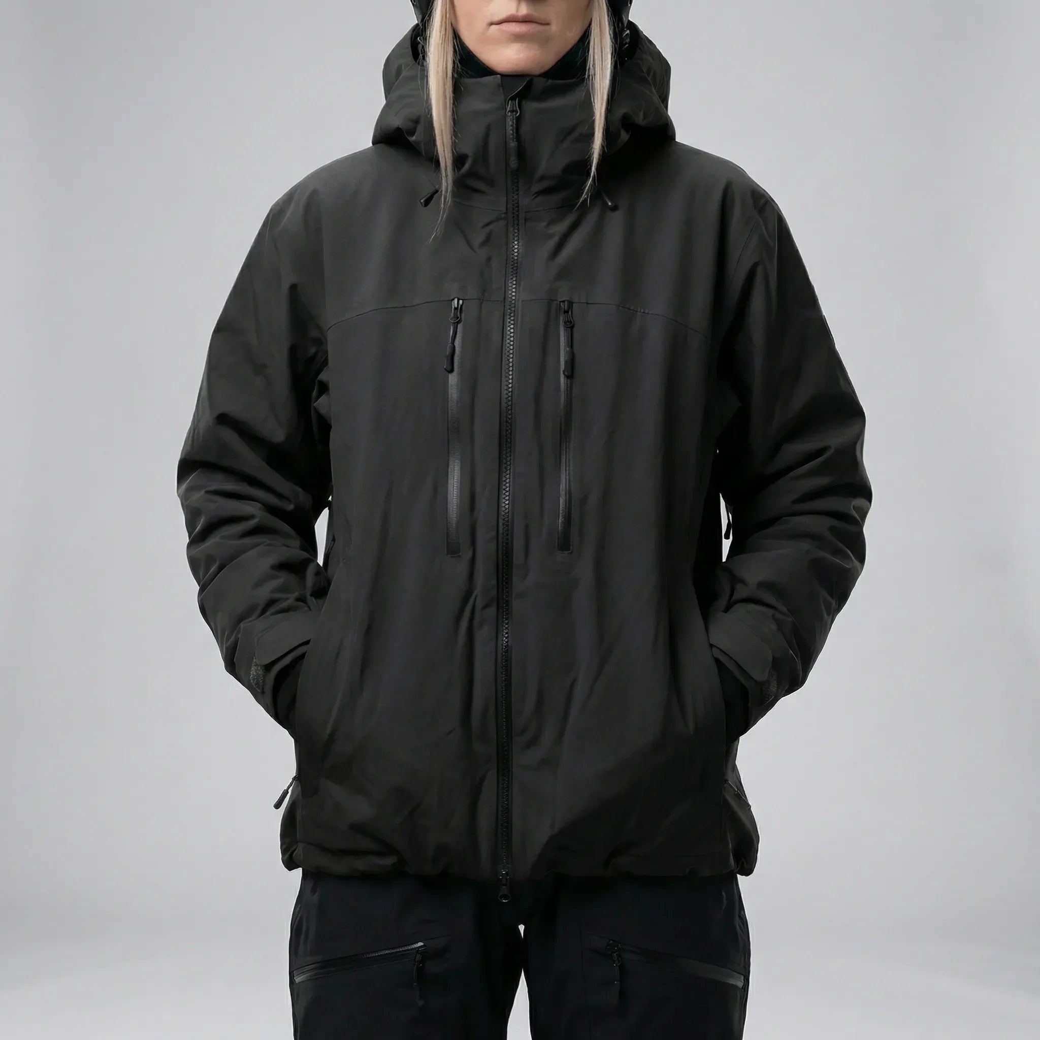 Leonie | Ski- und Snowboardjacke Damen mit Kapuze Reissverschlusstaschen