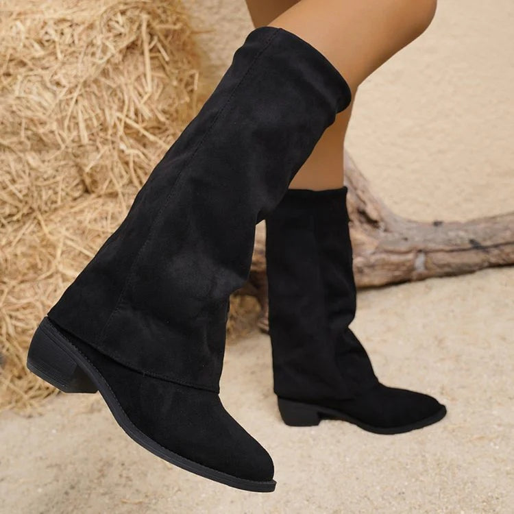 Leonie | Stiefel Damen Wildleder Hoher Schaft