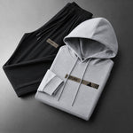 Leonie | Trainingsanzug Herren Hoodie Set mit Jogginghose Aufdruck