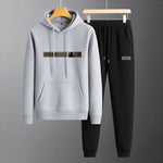 Leonie | Trainingsanzug Herren Hoodie Set mit Jogginghose Aufdruck