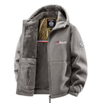 Levin | Fleecejacke mit Kapuze Herren Thermofutter Reissverschluss