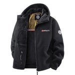 Levin | Fleecejacke mit Kapuze Herren Thermofutter Reissverschluss
