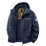 Levin | Fleecejacke mit Kapuze Herren Thermofutter Reissverschluss