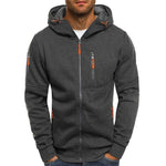 Levin | Hoodie Herren mit Kapuze und Reissverschluss Mehrfachtaschen