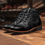 Livio | Stiefel Herren aus Leder Knöchelhoch mit Schnürung