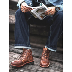 Livio | Stiefel Herren aus Leder Knöchelhoch mit Schnürung