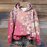 Luisa | Hoodie Damen Floral mit Kapuze Langarm