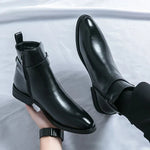 Lukas | Stiefel Herren Knöchelhoch mit Schnalle und Seitenreissverschluss