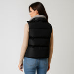Margrit | Weste Damen Gesteppt mit Fleece-Kragen Ärmellos