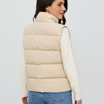 Margrit | Weste Damen Gesteppt mit Fleece-Kragen Ärmellos