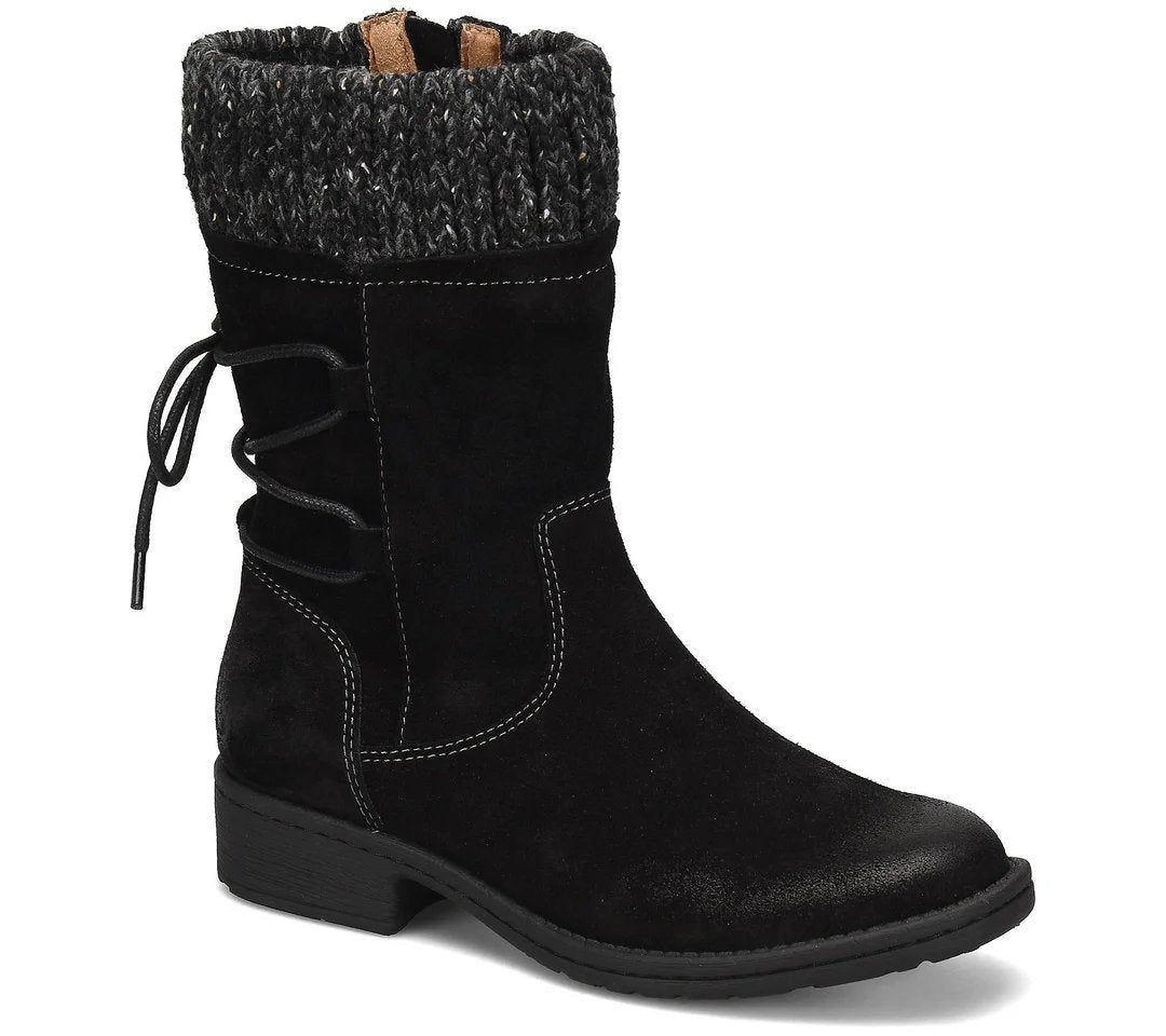 Marlene | Stiefel Damen Kunstleder Wadenhoch mit Rückenschnürung
