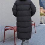 Mathilda | Lange Daunenjacke Damen mit Kapuze Steppjacke