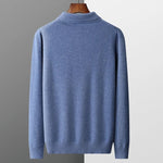 Maximilian | Kaschmir Polopullover Herren Langarm Strick Polokragen