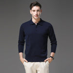Maximilian | Kaschmir Polopullover Herren Langarm Strick Polokragen