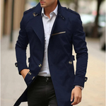 Maximilian | Trenchcoat Herren Slim Fit Schulterklappen