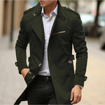 Maximilian | Trenchcoat Herren Slim Fit Schulterklappen