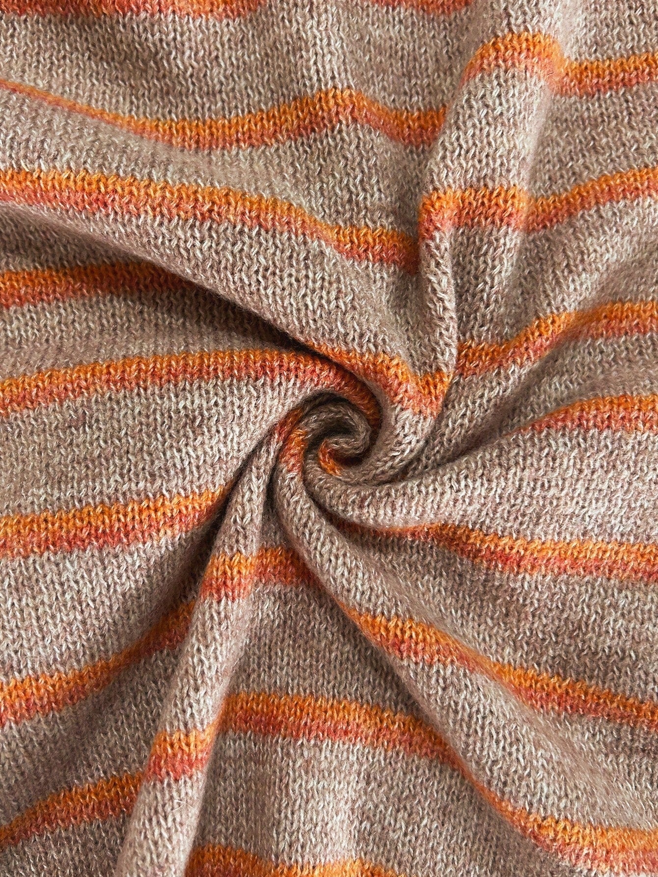 Mirjam | Strickjacke Oversize Gestreift mit Knöpfen Damen Rundhals