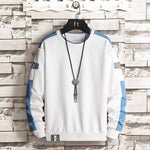 Moritz | Sweatshirt aus Baumwolle Herren Rundhals mit Kontrastärmeln