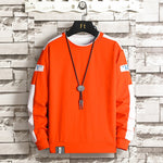 Moritz | Sweatshirt aus Baumwolle Herren Rundhals mit Kontrastärmeln