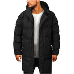 Nevio | Mittellange Pufferjacke mit Kapuze Jacke Herren Gesteppt