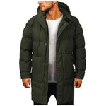 Nevio | Mittellange Pufferjacke mit Kapuze Jacke Herren Gesteppt