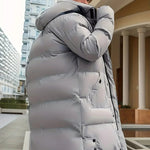 Nevio | Mittellange Pufferjacke mit Kapuze Jacke Herren Gesteppt