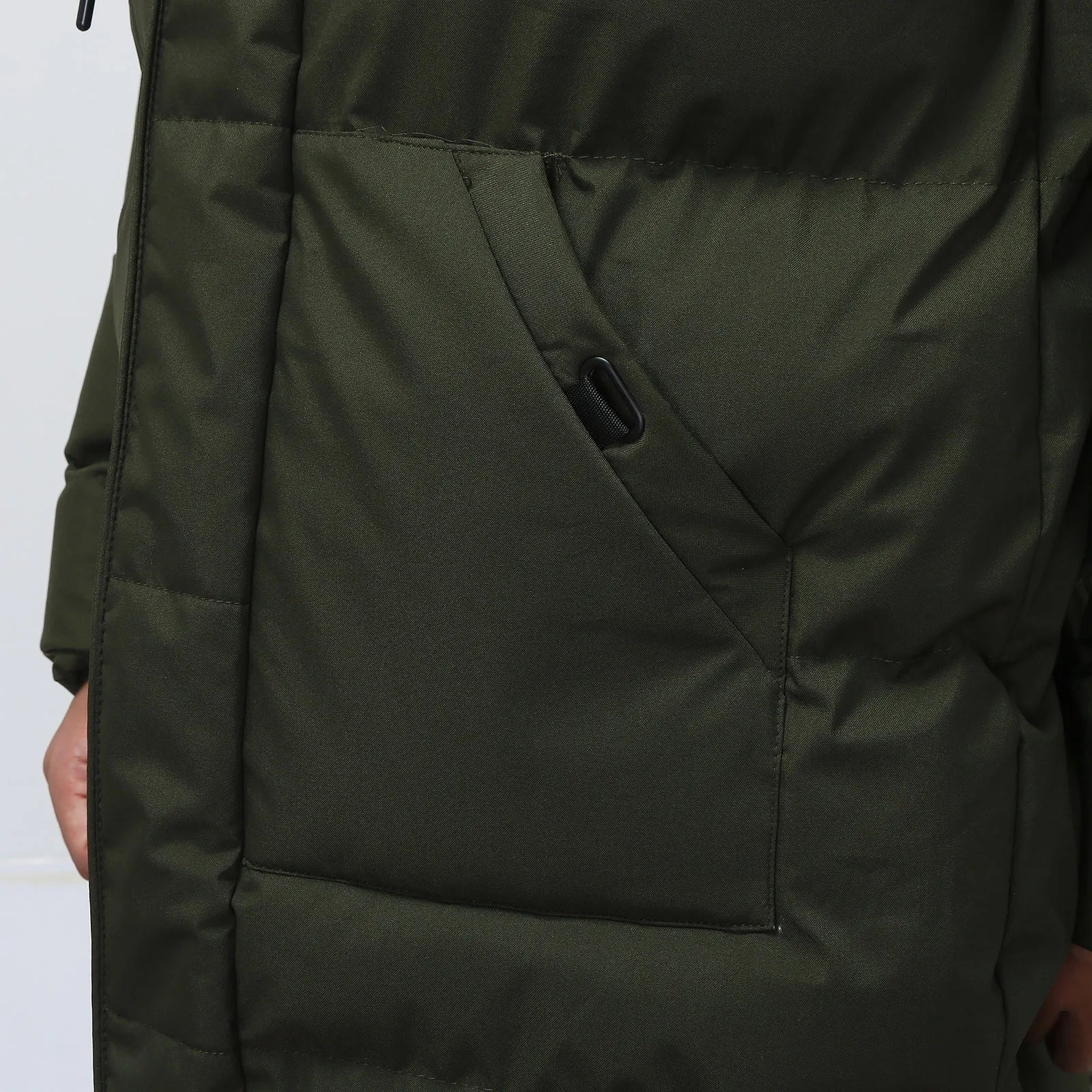 Nevio | Mittellange Pufferjacke mit Kapuze Jacke Herren Gesteppt