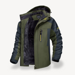 Noah | Wasserdichte Outdoor Fleecejacke Herren mit Kapuze