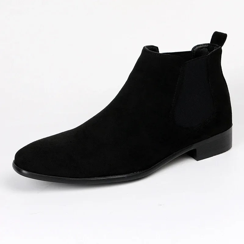 Pascal | Chelsea Boots Stiefel Herren Knöchelhoch Wildleder-Optik
