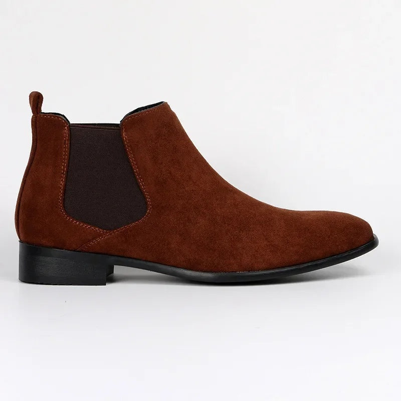 Pascal | Chelsea Boots Stiefel Herren Knöchelhoch Wildleder-Optik