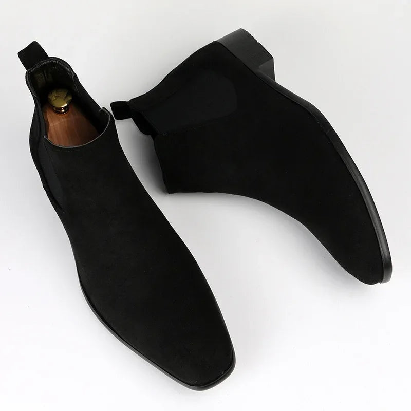 Pascal | Chelsea Boots Stiefel Herren Knöchelhoch Wildleder-Optik